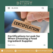 Certifications to Look for When Choosing a Food Ingredient Supplier