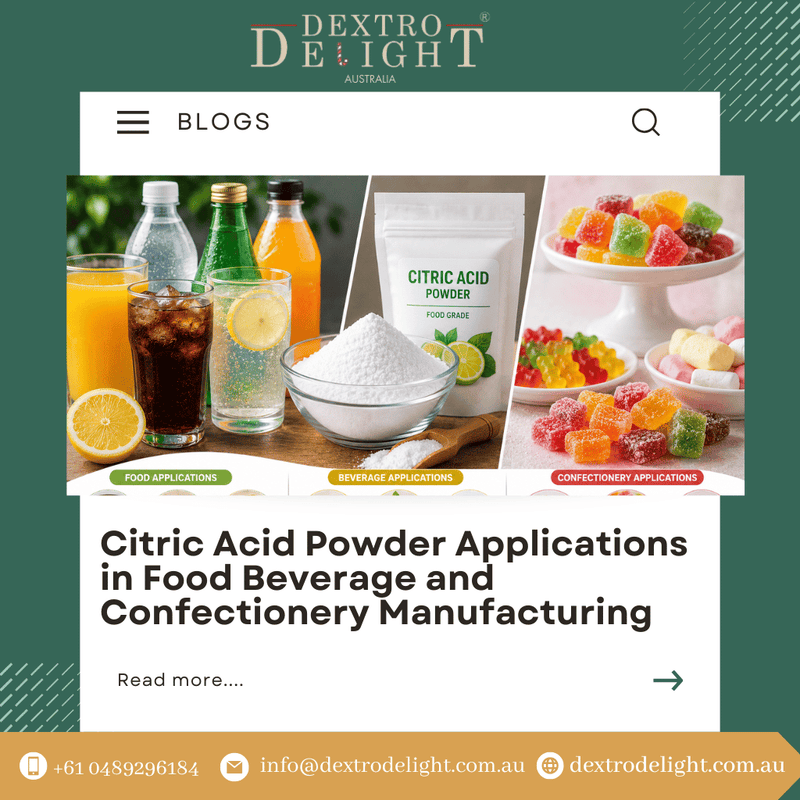 Citric Acid Powder Applications in Food Beverage and Confectionery Manufacturing