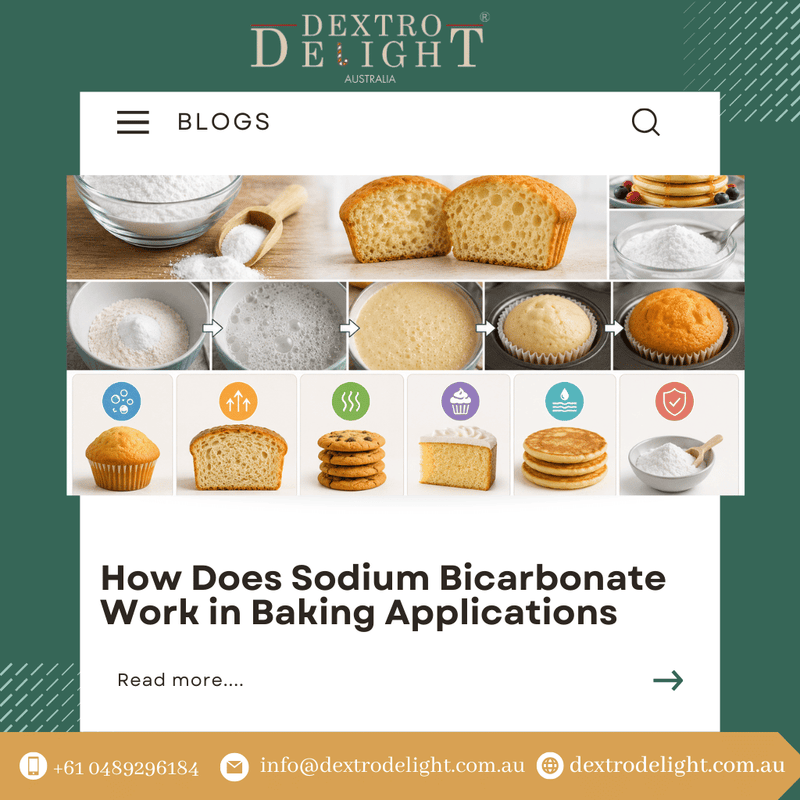 How Does Sodium Bicarbonate Work in Baking Applications?