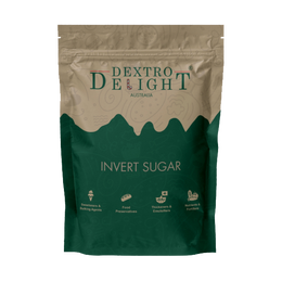 Invert sugar syrup in a Dextro Delight pouch, front view