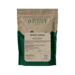 Dextro Delight invert sugar syrup label with ingredient and storage details