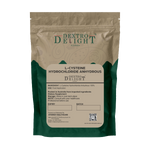 Dextro Delight L-cysteine hydrochloride label with ingredient and storage details