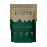 Australian yellow pea protein 85% in a Dextro Delight pouch, front view