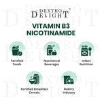 Vitamin B3 (nicotinamide / niacinamide) uses and applications
