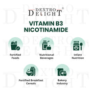 Vitamin B3 (nicotinamide / niacinamide) uses and applications