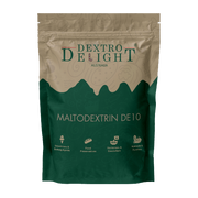 Maltodextrin DE 10–12 in a Dextro Delight pouch, front view