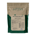 Dextro Delight maltodextrin DE 10–12 label with ingredient and storage details
