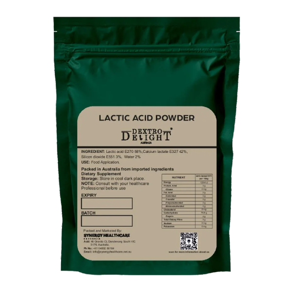 Buy Lactic Acid Powder (Food Grade) Online in Australia | Dextro Delight