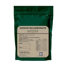 Dextro Delight sodium bicarbonate E500 raising agent label with ingredient and storage details